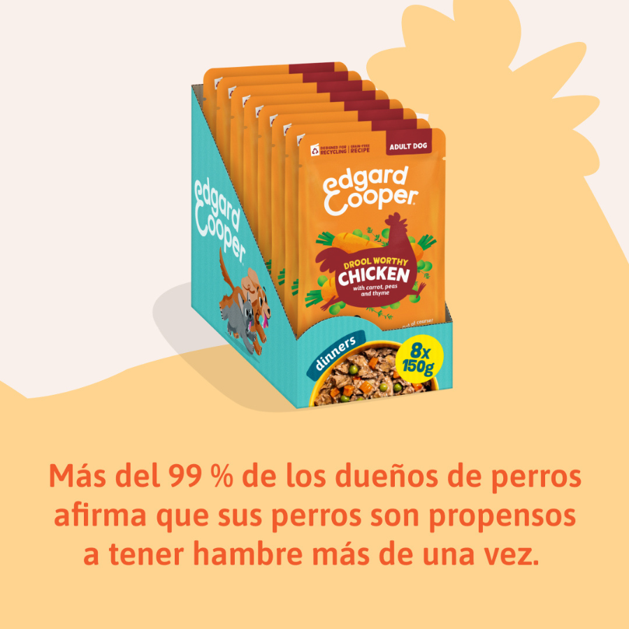 150 g Edgard & Cooper Adult Grain Free Pollo sobre para perros, , large Imagen numero 7